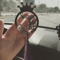 Kişiye Özel Aynalı Dikiz Aynası Süsü
