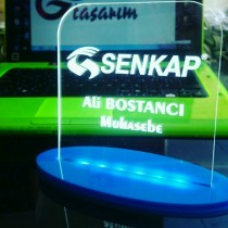 Üç Boyutlu Ledli Kişiye Özel İsimlik